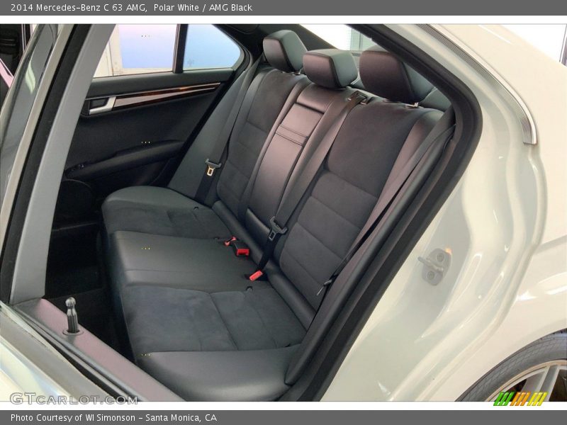 Rear Seat of 2014 C 63 AMG