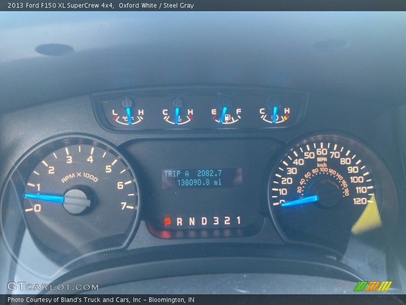 Oxford White / Steel Gray 2013 Ford F150 XL SuperCrew 4x4