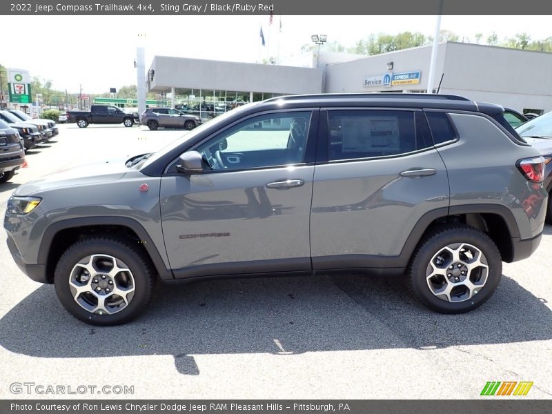 Sting Gray / Black/Ruby Red 2022 Jeep Compass Trailhawk 4x4