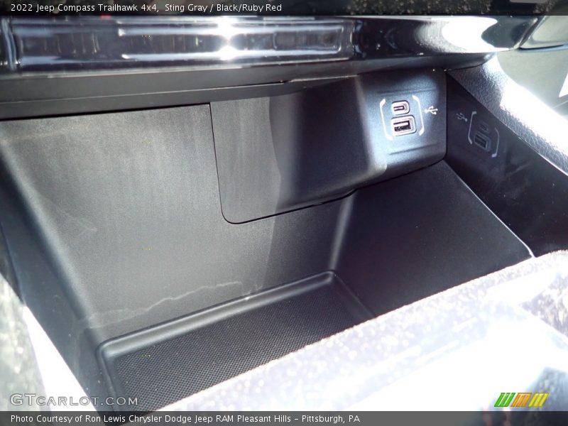 Sting Gray / Black/Ruby Red 2022 Jeep Compass Trailhawk 4x4