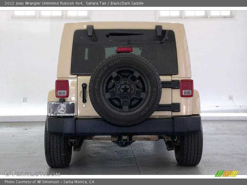 Sahara Tan / Black/Dark Saddle 2012 Jeep Wrangler Unlimited Rubicon 4x4