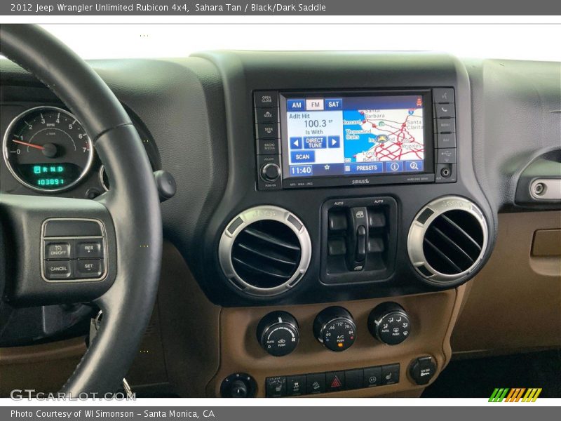 Sahara Tan / Black/Dark Saddle 2012 Jeep Wrangler Unlimited Rubicon 4x4
