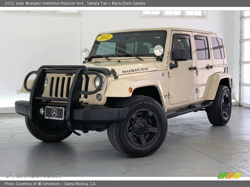 Sahara Tan / Black/Dark Saddle 2012 Jeep Wrangler Unlimited Rubicon 4x4