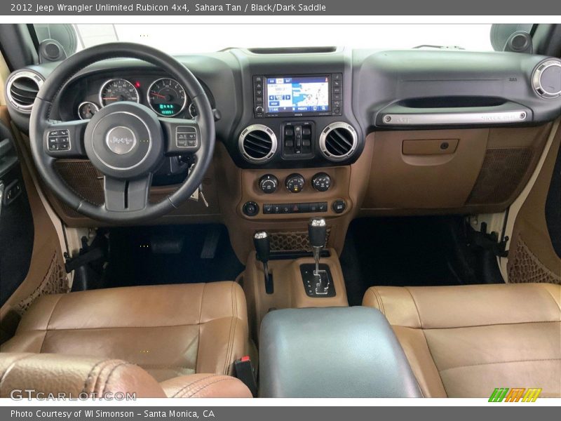 Sahara Tan / Black/Dark Saddle 2012 Jeep Wrangler Unlimited Rubicon 4x4