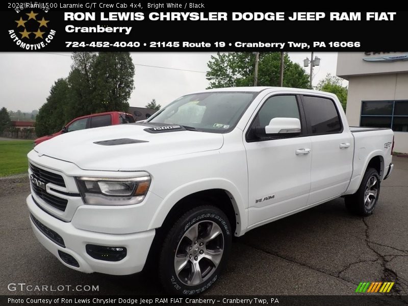 Bright White / Black 2022 Ram 1500 Laramie G/T Crew Cab 4x4