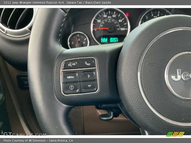 Sahara Tan / Black/Dark Saddle 2012 Jeep Wrangler Unlimited Rubicon 4x4