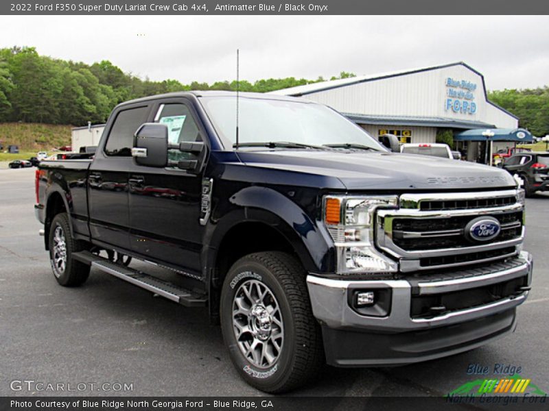 Antimatter Blue / Black Onyx 2022 Ford F350 Super Duty Lariat Crew Cab 4x4