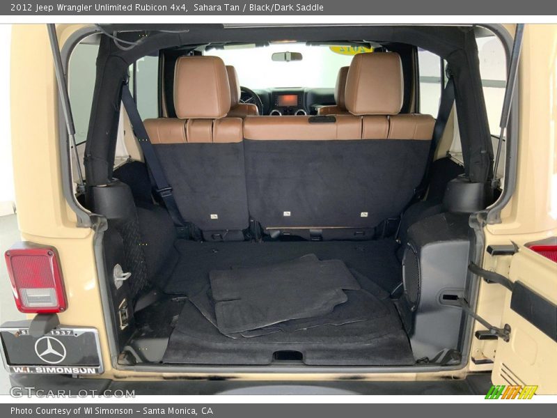 Sahara Tan / Black/Dark Saddle 2012 Jeep Wrangler Unlimited Rubicon 4x4