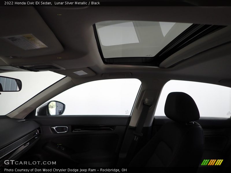 Lunar Silver Metallic / Black 2022 Honda Civic EX Sedan