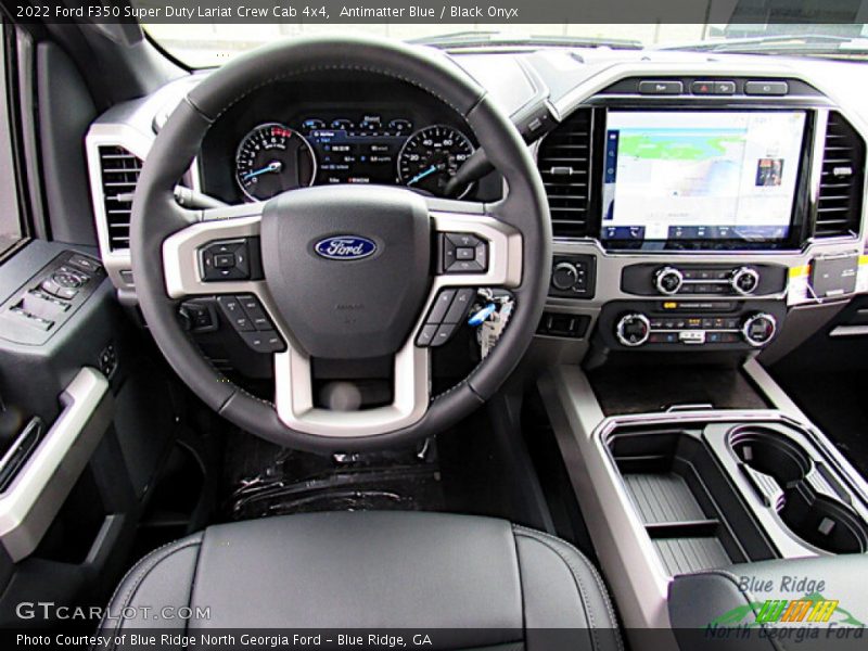 Antimatter Blue / Black Onyx 2022 Ford F350 Super Duty Lariat Crew Cab 4x4