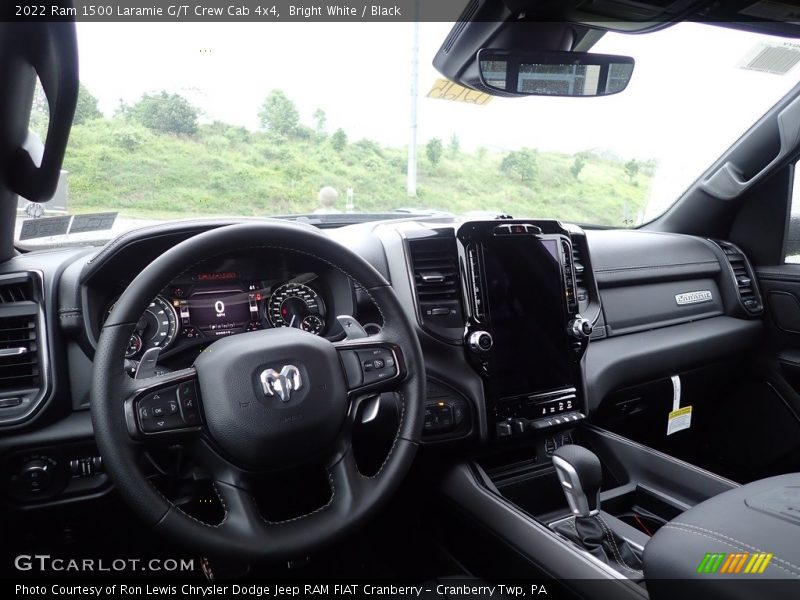 Bright White / Black 2022 Ram 1500 Laramie G/T Crew Cab 4x4