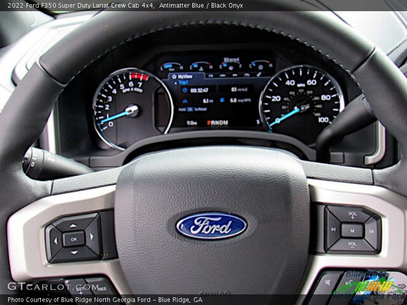 Antimatter Blue / Black Onyx 2022 Ford F350 Super Duty Lariat Crew Cab 4x4