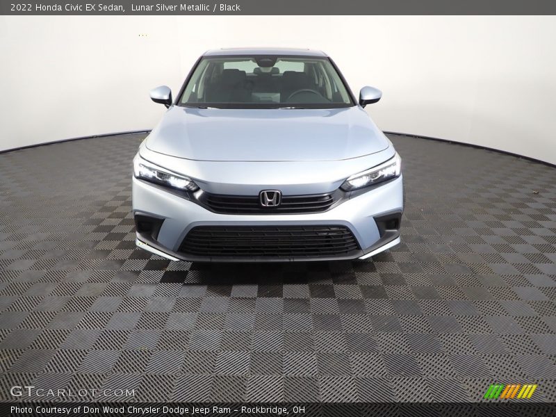 Lunar Silver Metallic / Black 2022 Honda Civic EX Sedan