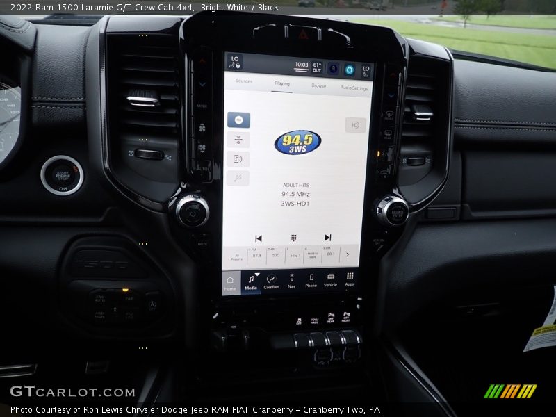 Bright White / Black 2022 Ram 1500 Laramie G/T Crew Cab 4x4
