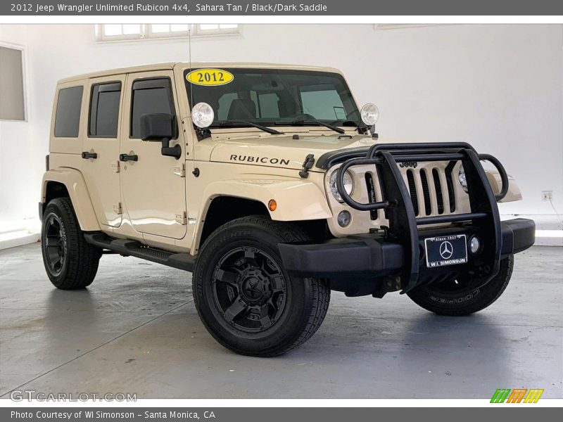 Sahara Tan / Black/Dark Saddle 2012 Jeep Wrangler Unlimited Rubicon 4x4