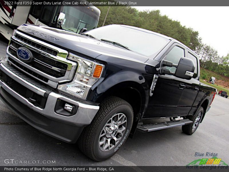 Antimatter Blue / Black Onyx 2022 Ford F350 Super Duty Lariat Crew Cab 4x4