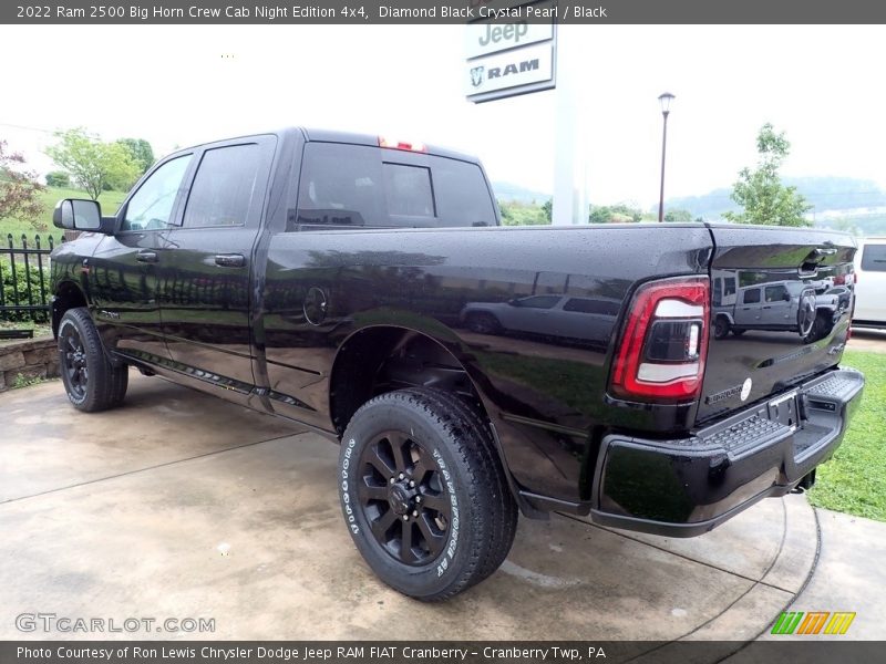 Diamond Black Crystal Pearl / Black 2022 Ram 2500 Big Horn Crew Cab Night Edition 4x4