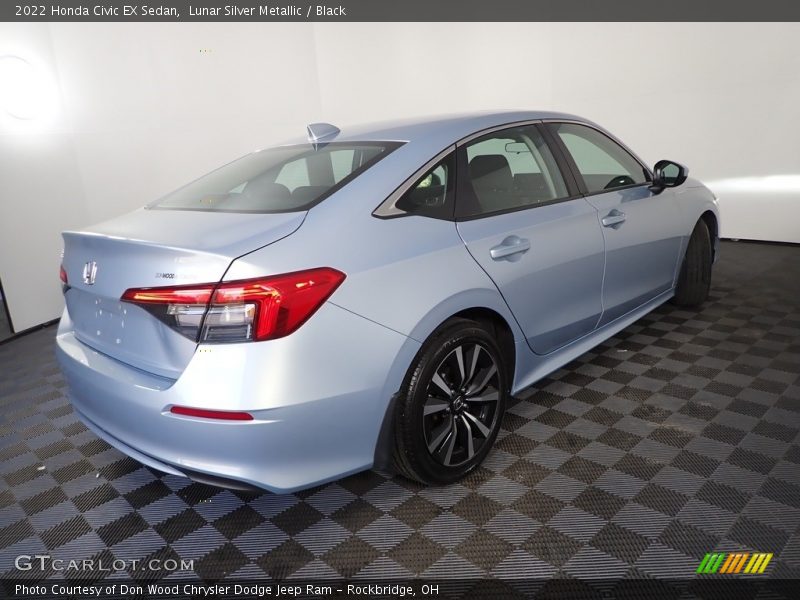 Lunar Silver Metallic / Black 2022 Honda Civic EX Sedan