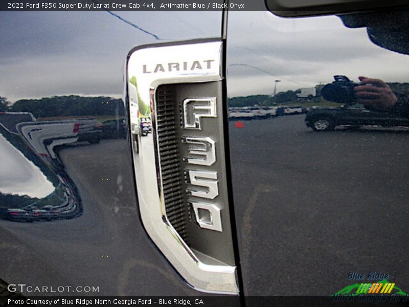 Antimatter Blue / Black Onyx 2022 Ford F350 Super Duty Lariat Crew Cab 4x4