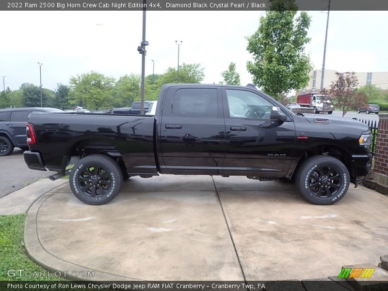 Diamond Black Crystal Pearl / Black 2022 Ram 2500 Big Horn Crew Cab Night Edition 4x4