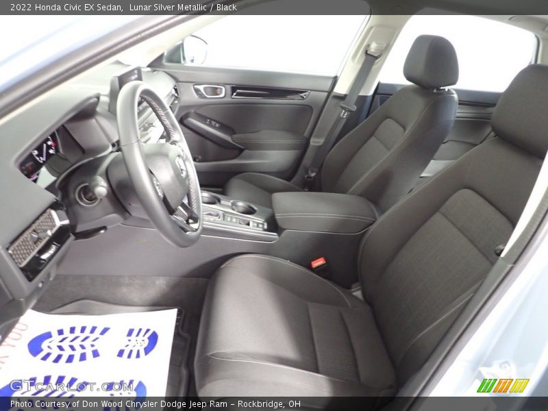 Lunar Silver Metallic / Black 2022 Honda Civic EX Sedan