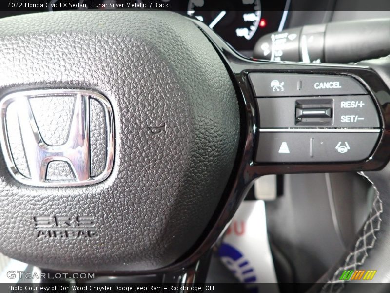 Lunar Silver Metallic / Black 2022 Honda Civic EX Sedan