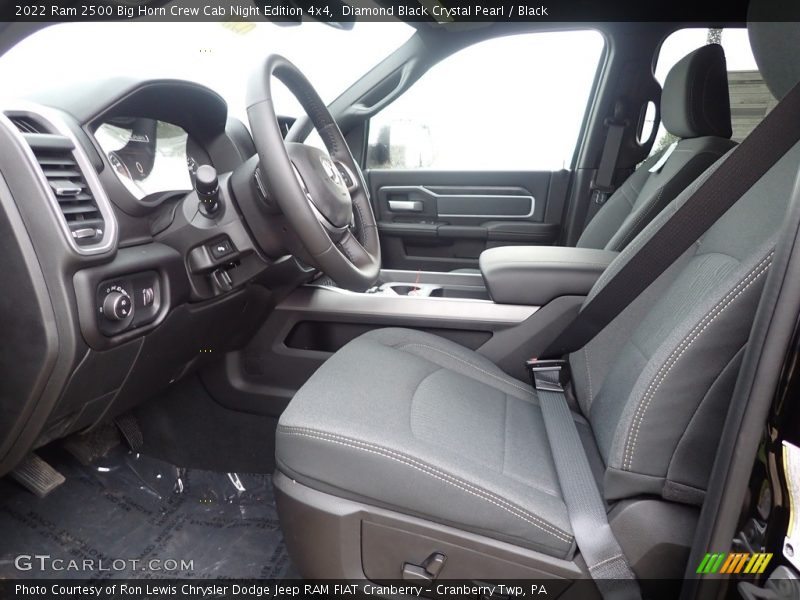Front Seat of 2022 2500 Big Horn Crew Cab Night Edition 4x4