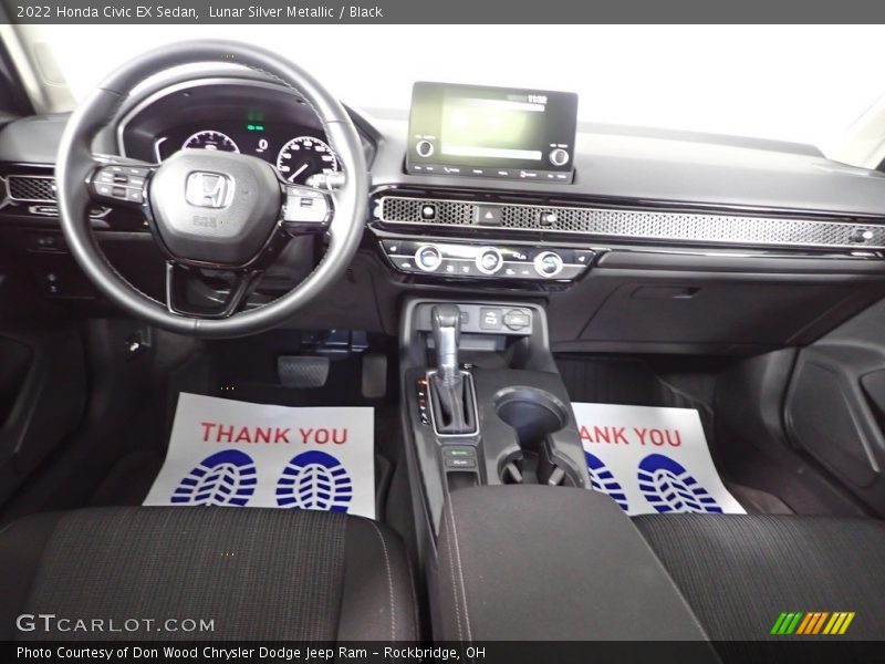 Lunar Silver Metallic / Black 2022 Honda Civic EX Sedan