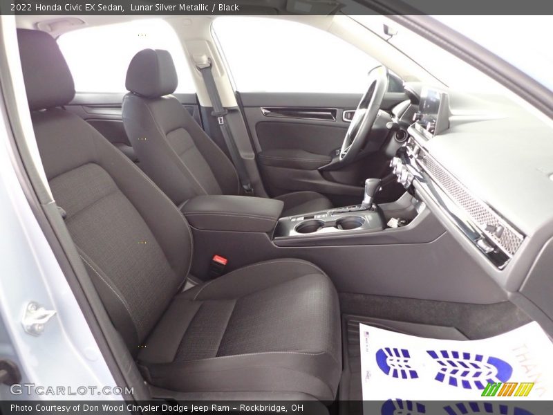 Lunar Silver Metallic / Black 2022 Honda Civic EX Sedan