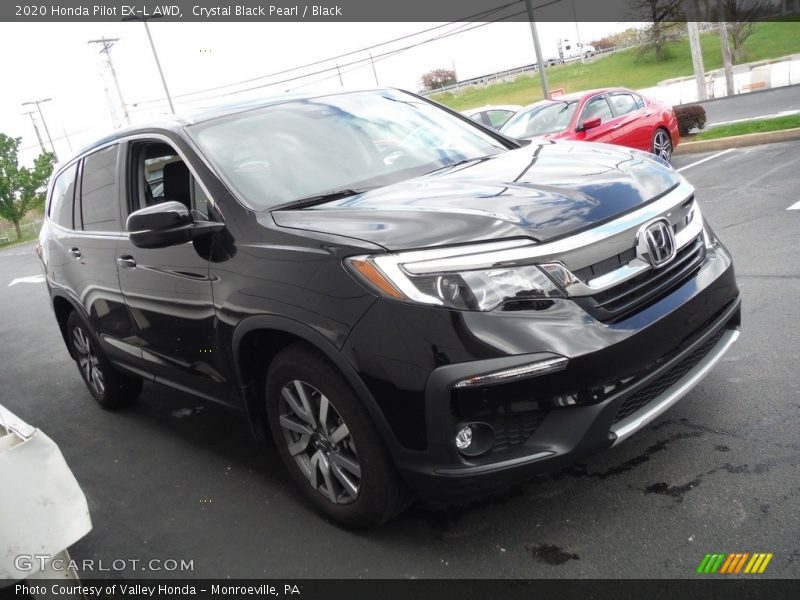 Crystal Black Pearl / Black 2020 Honda Pilot EX-L AWD