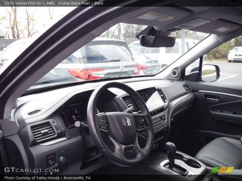 Crystal Black Pearl / Black 2020 Honda Pilot EX-L AWD