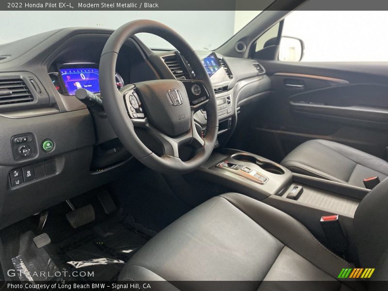 Modern Steel Metallic / Black 2022 Honda Pilot EX-L