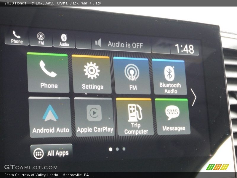 Crystal Black Pearl / Black 2020 Honda Pilot EX-L AWD