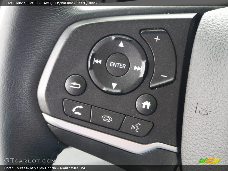 Crystal Black Pearl / Black 2020 Honda Pilot EX-L AWD