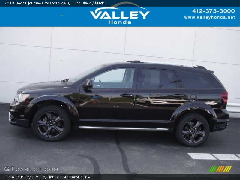 Pitch Black / Black 2018 Dodge Journey Crossroad AWD