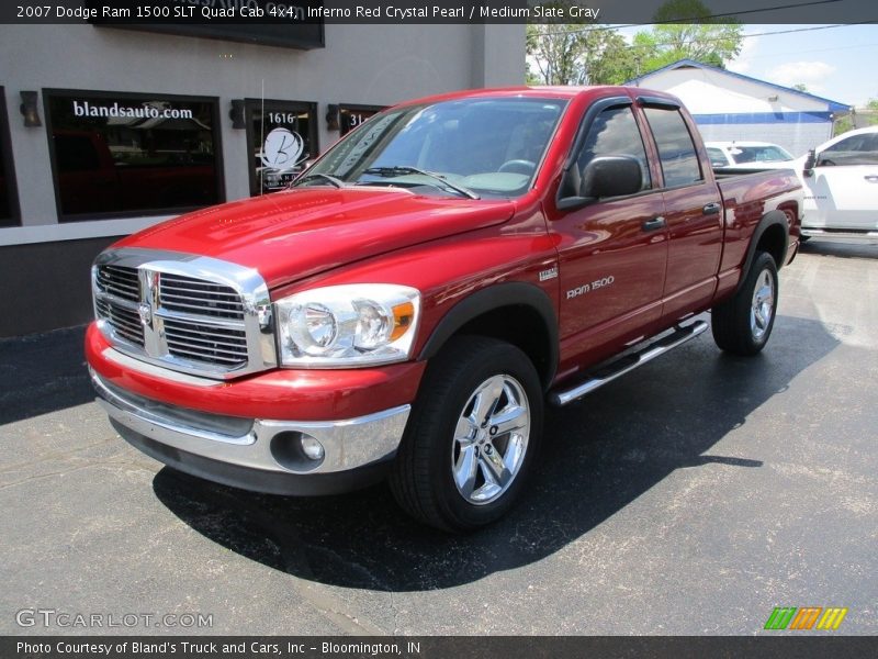 Inferno Red Crystal Pearl / Medium Slate Gray 2007 Dodge Ram 1500 SLT Quad Cab 4x4
