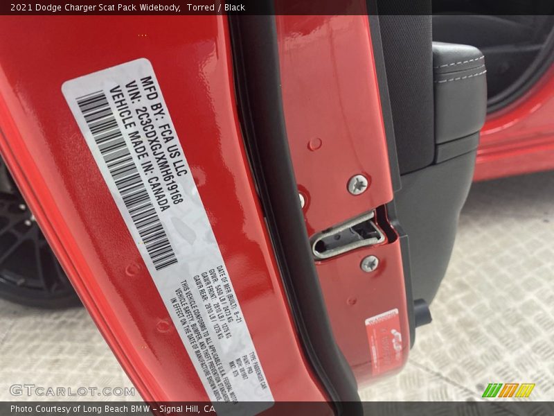 Torred / Black 2021 Dodge Charger Scat Pack Widebody