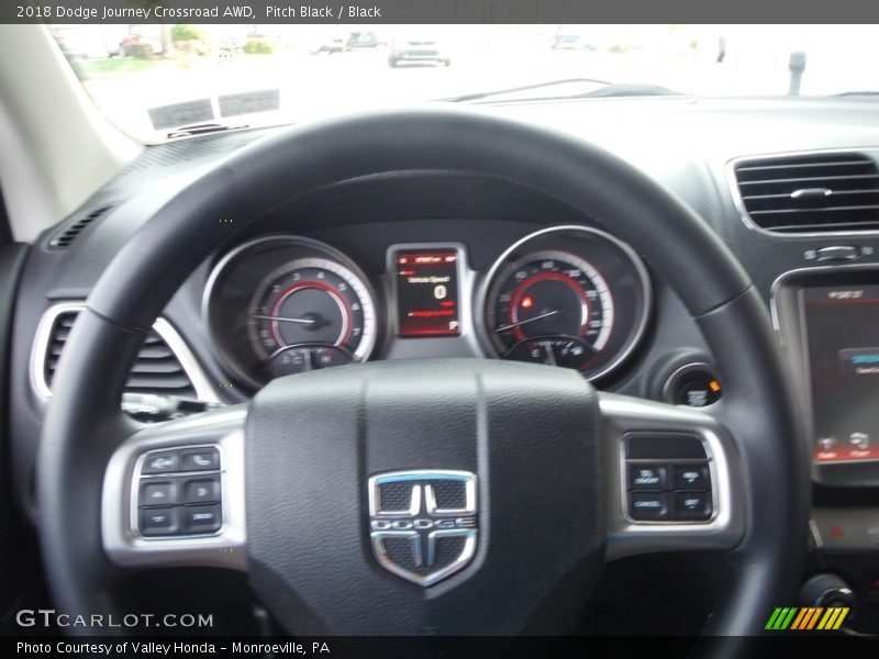 Pitch Black / Black 2018 Dodge Journey Crossroad AWD