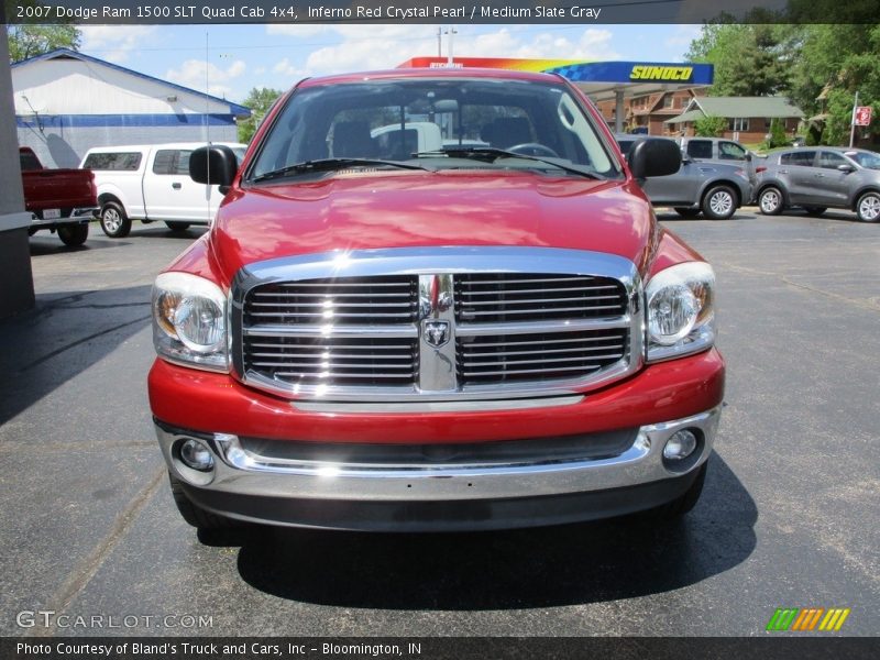 Inferno Red Crystal Pearl / Medium Slate Gray 2007 Dodge Ram 1500 SLT Quad Cab 4x4