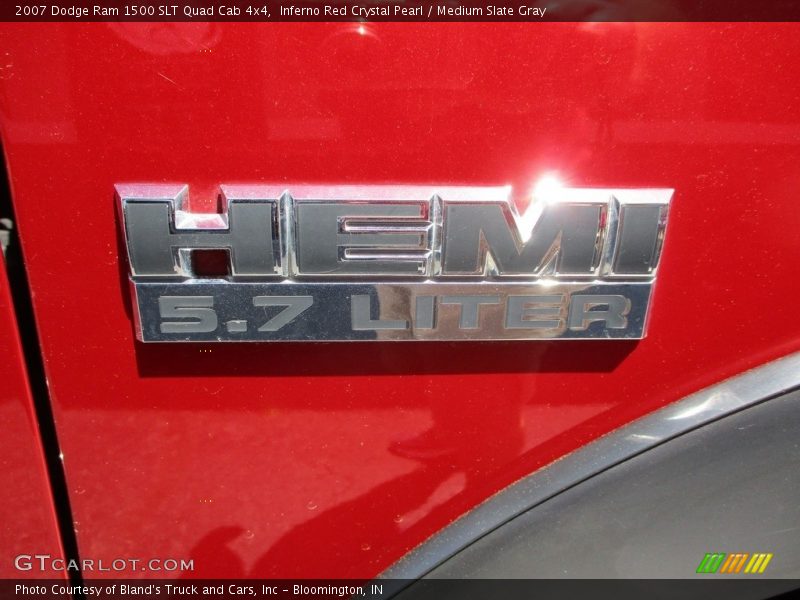 Inferno Red Crystal Pearl / Medium Slate Gray 2007 Dodge Ram 1500 SLT Quad Cab 4x4