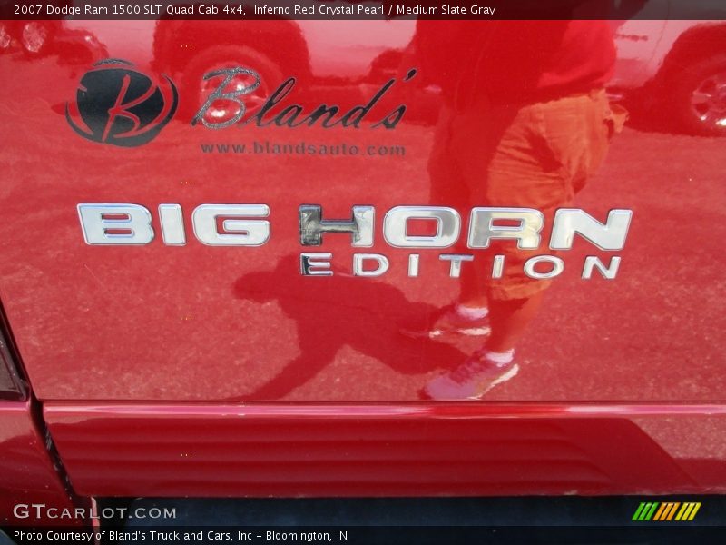 Inferno Red Crystal Pearl / Medium Slate Gray 2007 Dodge Ram 1500 SLT Quad Cab 4x4