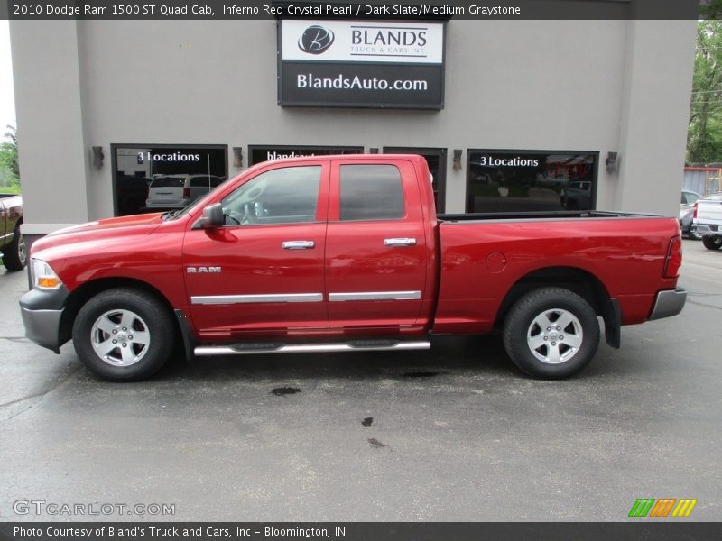 Inferno Red Crystal Pearl / Dark Slate/Medium Graystone 2010 Dodge Ram 1500 ST Quad Cab