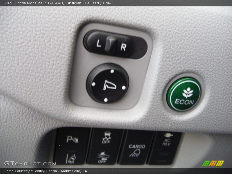 Obsidian Blue Pearl / Gray 2020 Honda Ridgeline RTL-E AWD