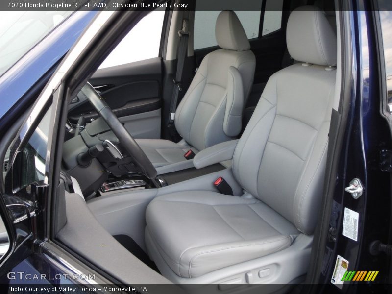 Obsidian Blue Pearl / Gray 2020 Honda Ridgeline RTL-E AWD