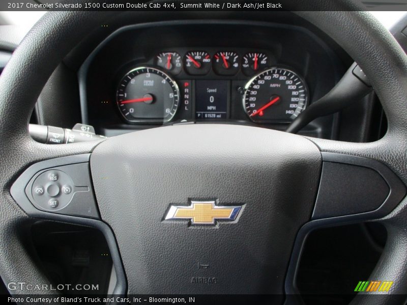 Summit White / Dark Ash/Jet Black 2017 Chevrolet Silverado 1500 Custom Double Cab 4x4