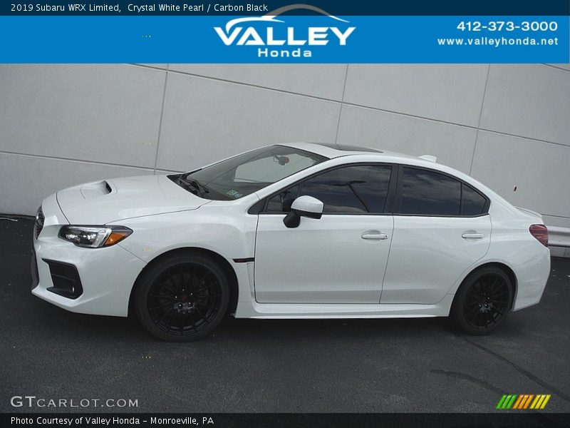 Crystal White Pearl / Carbon Black 2019 Subaru WRX Limited