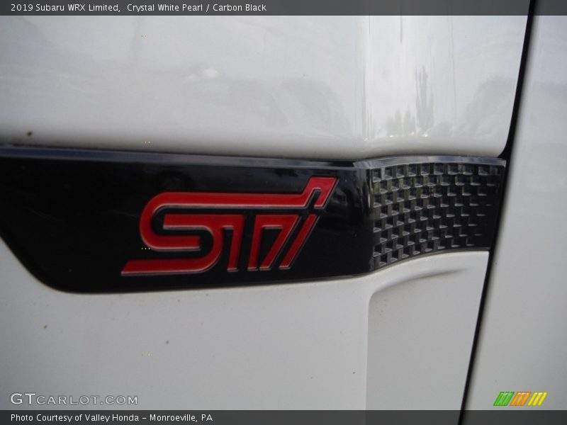 Crystal White Pearl / Carbon Black 2019 Subaru WRX Limited