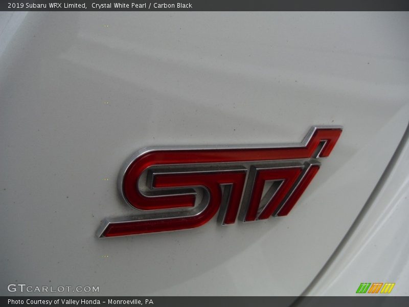 Crystal White Pearl / Carbon Black 2019 Subaru WRX Limited