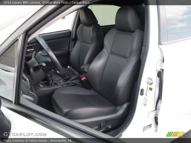 Front Seat of 2019 WRX Limited
