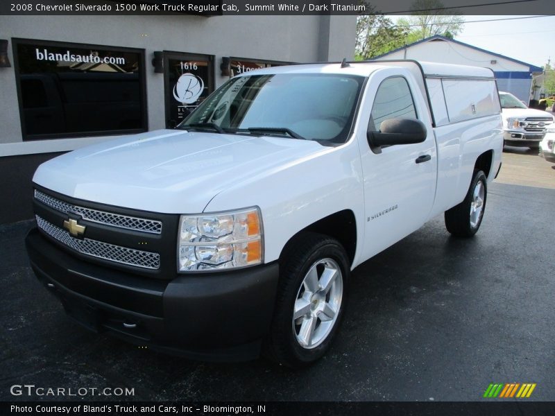 Summit White / Dark Titanium 2008 Chevrolet Silverado 1500 Work Truck Regular Cab